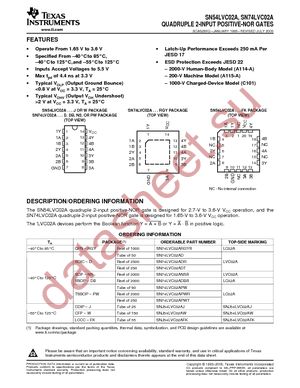 SN74LVC02ADBR datasheet  